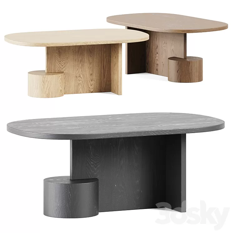 Ferm Living Insert Coffee Table / Wooden Table 3D Model Free