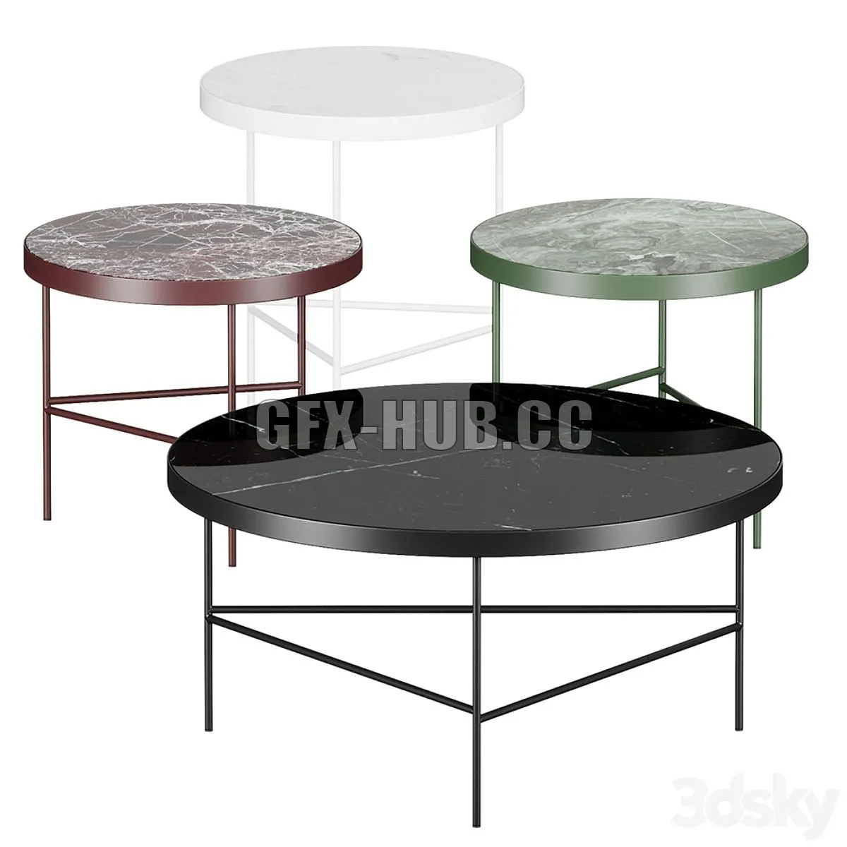 Ferm Living Marble table 3D Model