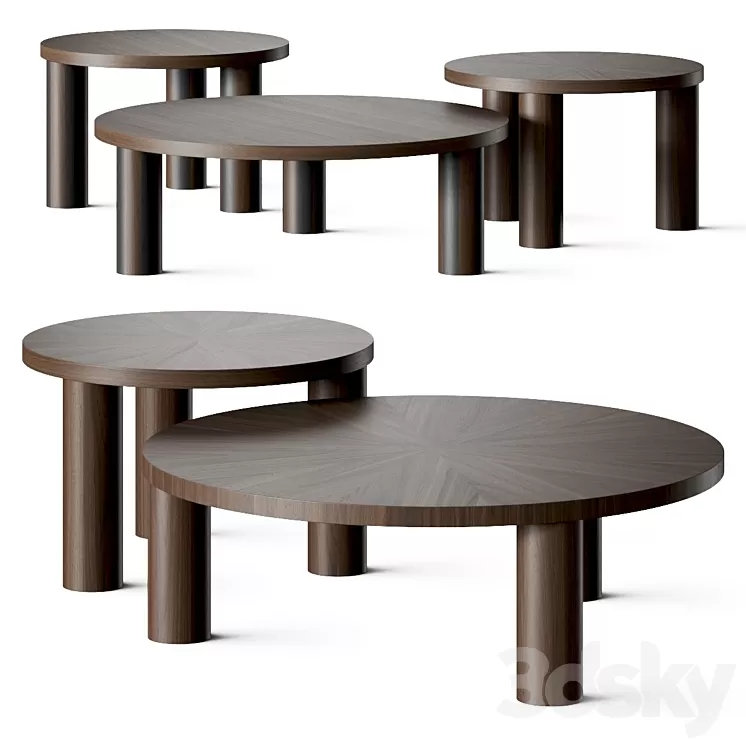 Ferm Living Post Coffee Tables 3D Model Free
