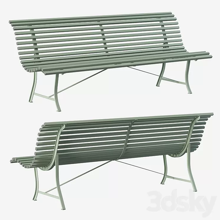 Fermob Louisiane Bench 3D Model
