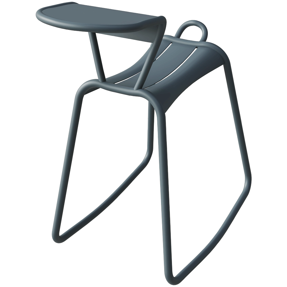 Fermob - Rocking stool occasional table Adadesk 3D Model