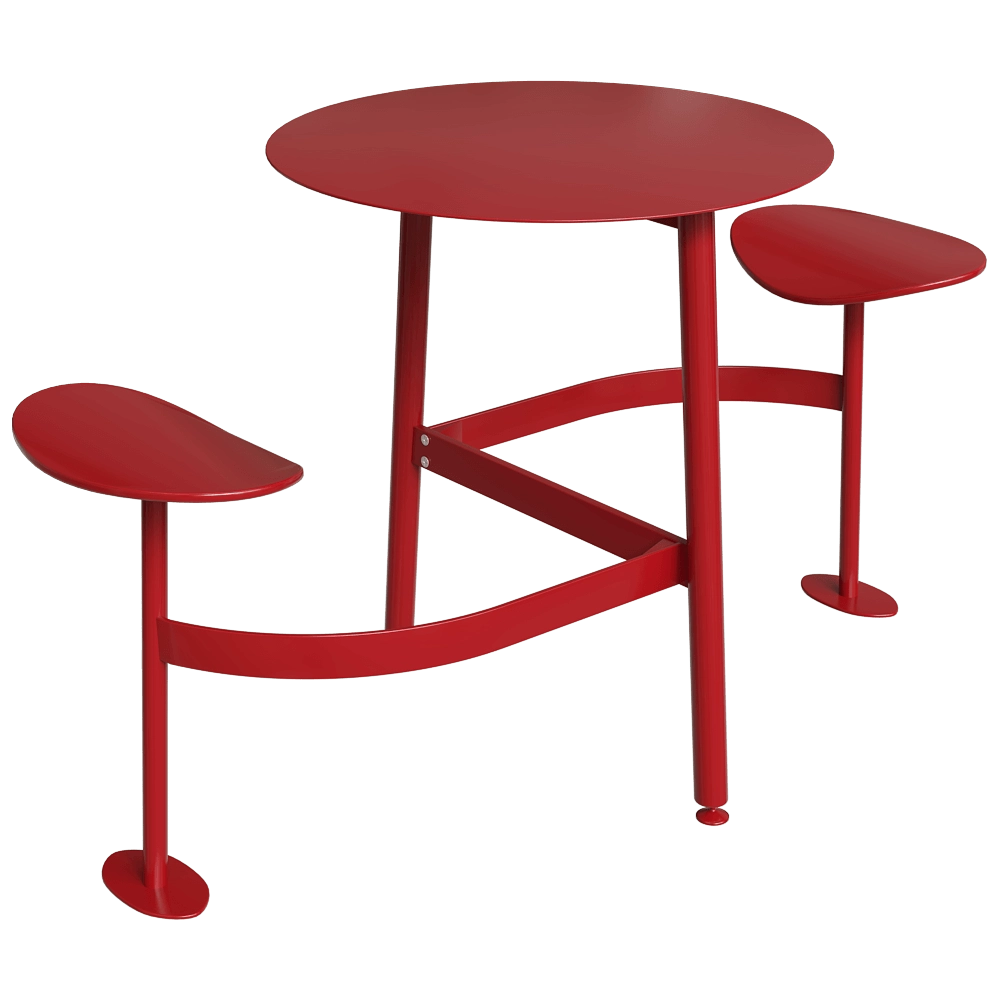 Fermob - Table for public places Bolder 3D Model