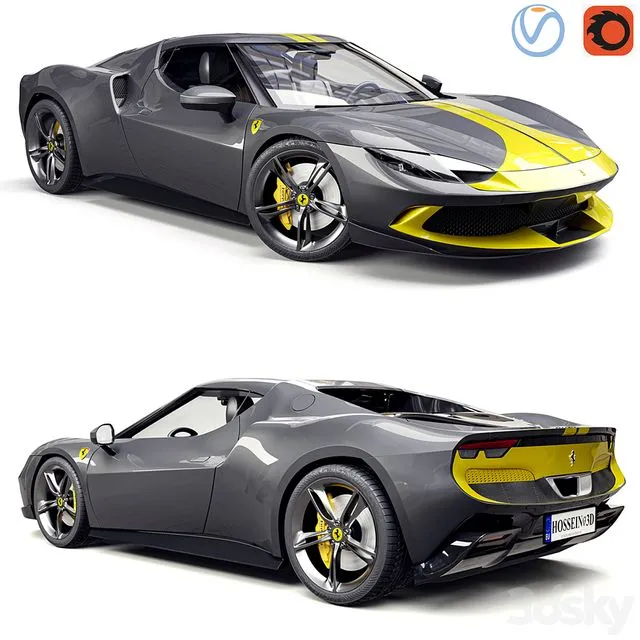 Ferrari 296 GTB 3D Model