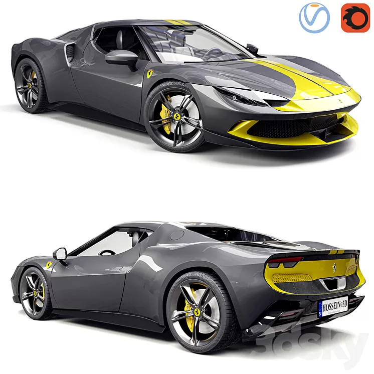 Ferrari 296 GTB 3D Model
