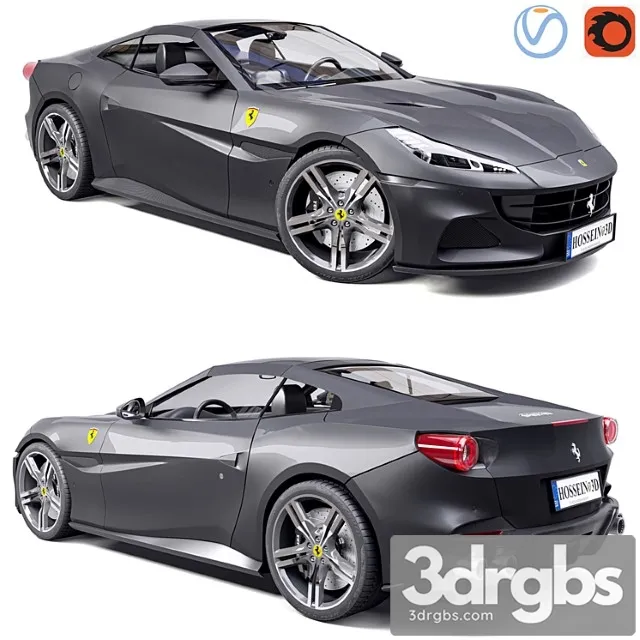 Ferrari Portofino 3D Model Free