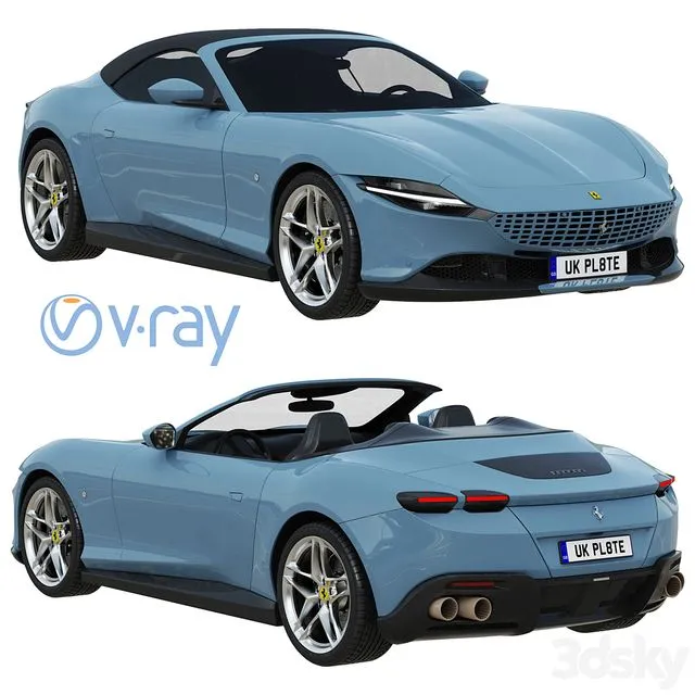 Ferrari Roma Spider 3D Model