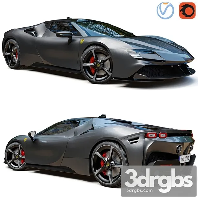 Ferrari Sf90 3D Model Free