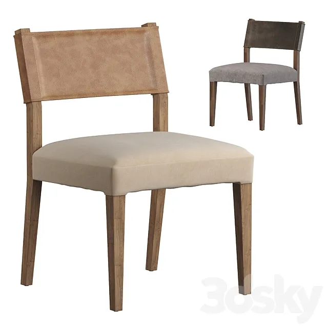 Ferris Dining Chair Winchester Beige 3D Model