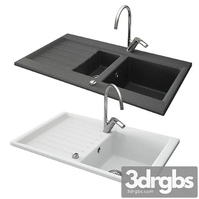 Ferro Kitchen Sinks 1 3D Model Free