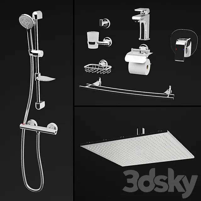 ferro_bathroom_set 3D Model