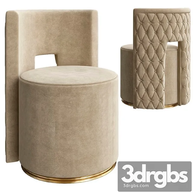 Festino swivel easy chair kare 2 3D Model Free