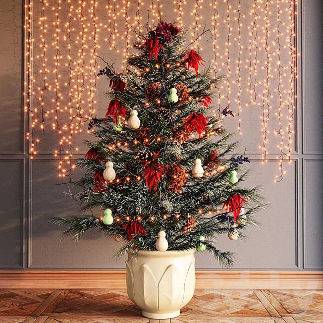 Festive Christmas Tree 3DModel