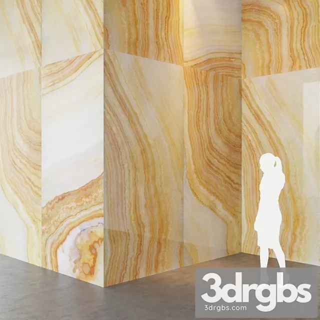 Fiandre precious stones yellow onix 300x150 cm onyx slab tile set