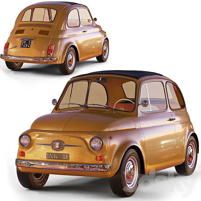Fiat 500f 3DModel