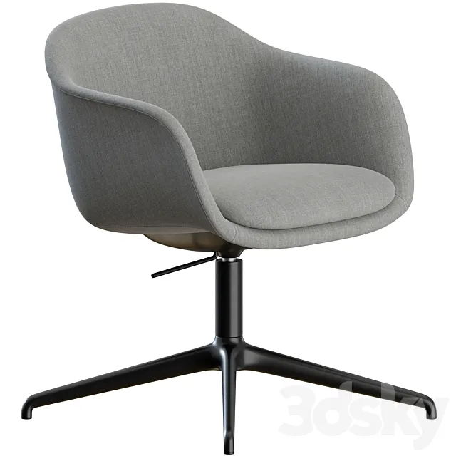 Fiber Conference Armchair Swivel by Muuto 3D Model