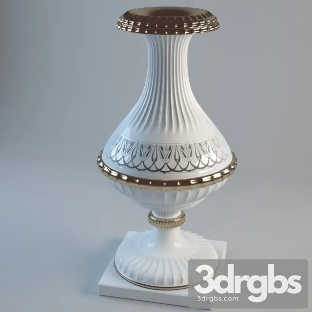 Fiber Flower Pot 3D Model Free