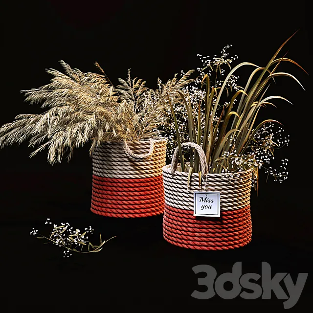 Field plants set 3DModel