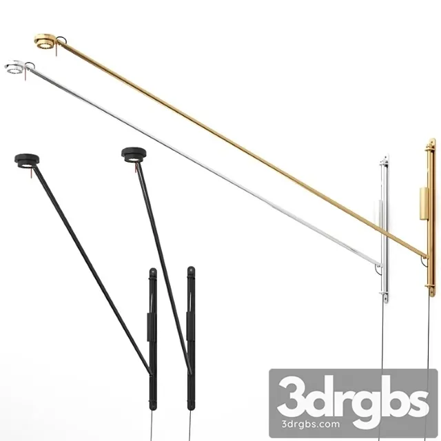 Fifty Fifty Wall Lamp By Hay 3D Model Free