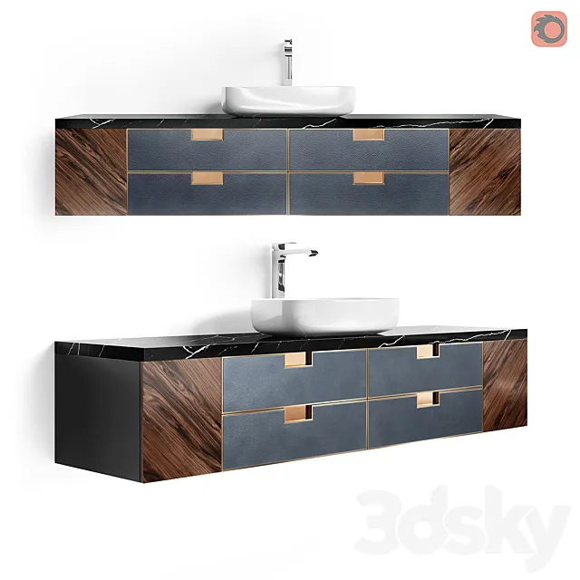 FIFTYFOURMS Pendant Stand Trio Single 3D Model