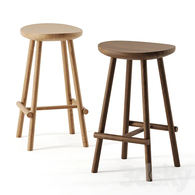Figura bar stool by Tolv 3DModel