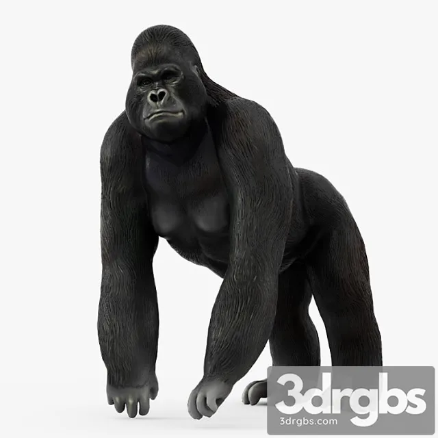 Figurine gorilla 3D Model Free