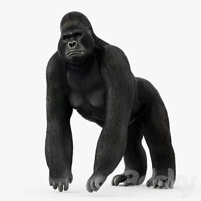 Figurine gorilla 3D Model