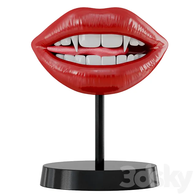 Figurine Lips Vampir Teeth 3DModel