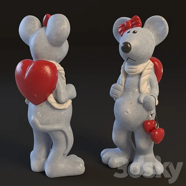 figurine mouse 3D Model