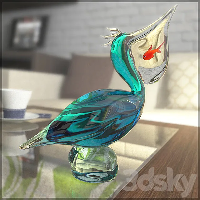 Figurine pelican 3DModel