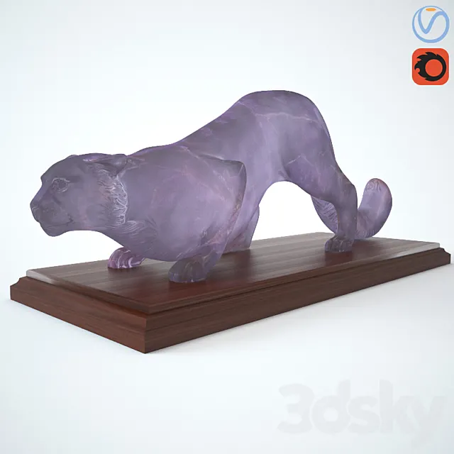 Figurine Snow Leopard 3DModel
