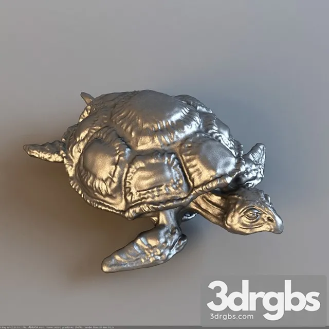 Figurine turtle 3D Model Free
