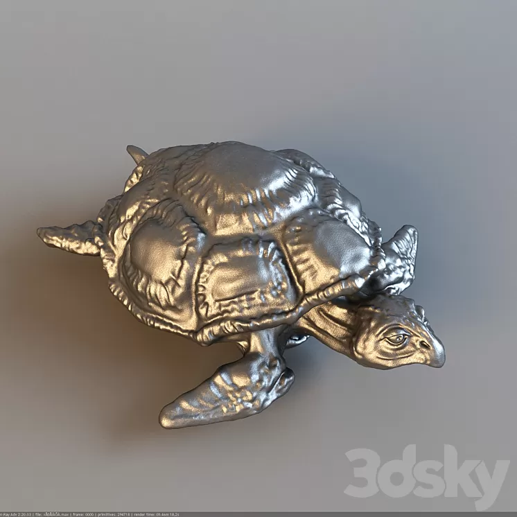 Figurine turtle 3D Model