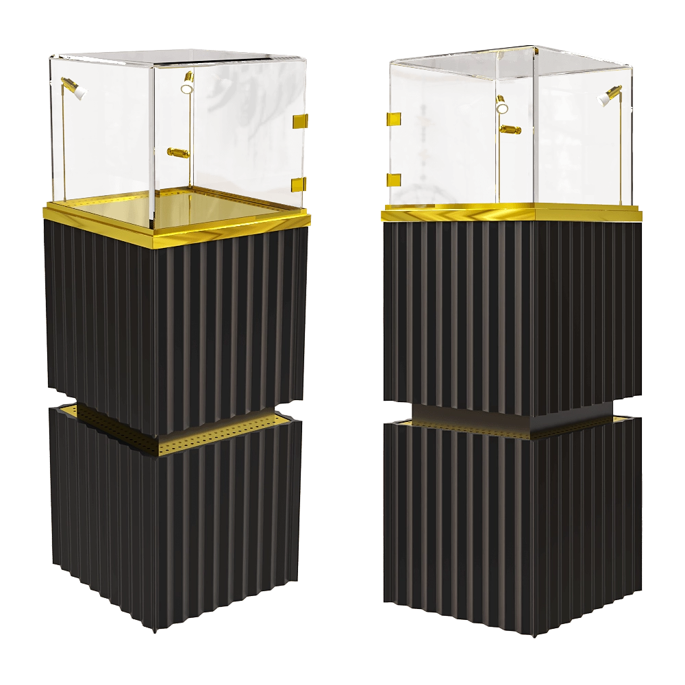 FINIST - Floor showcases for one dessert Uno 3D Model