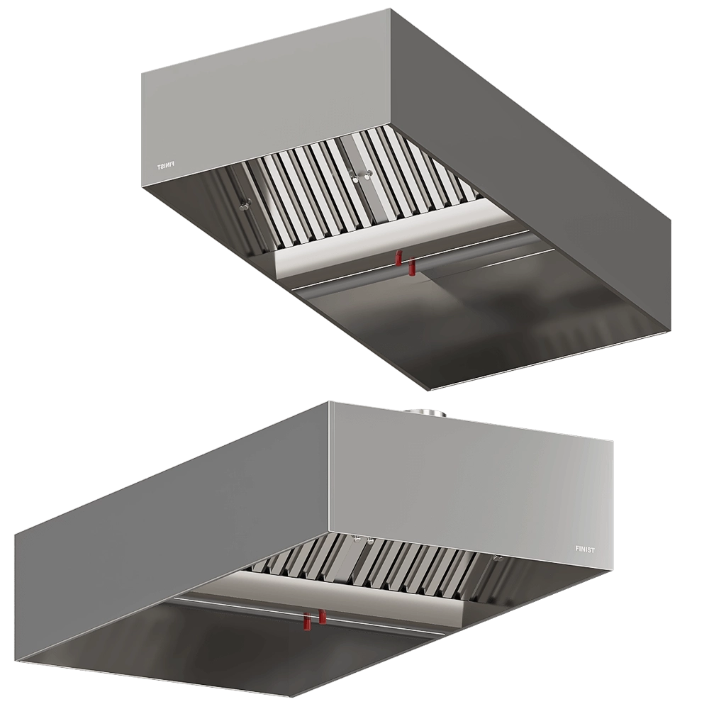 FINIST - Stainless steel exhaust hood ZVN-04 CUBE 3D Model
