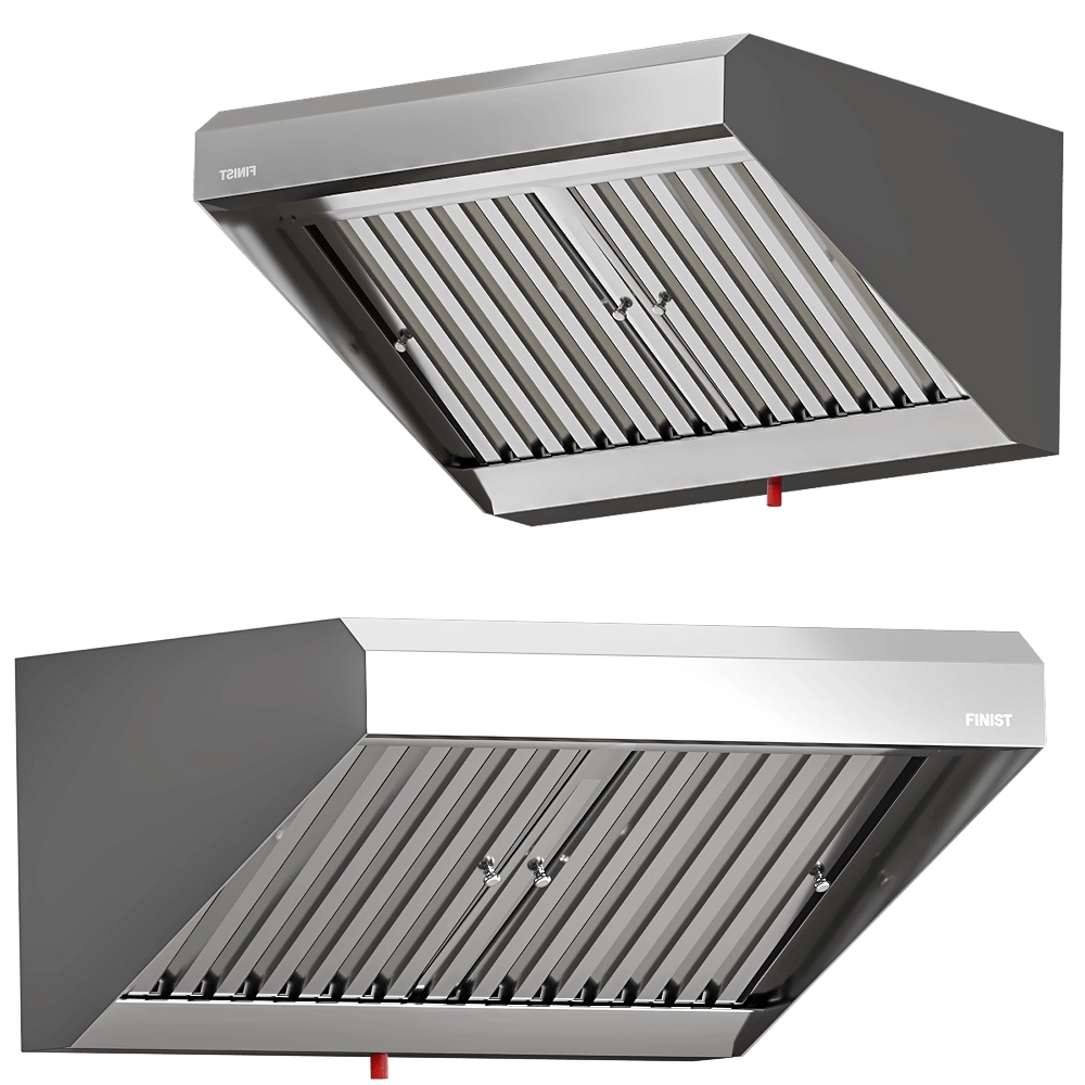 FINIST - Stainless steel exhaust hood ZVN 05 3D Model