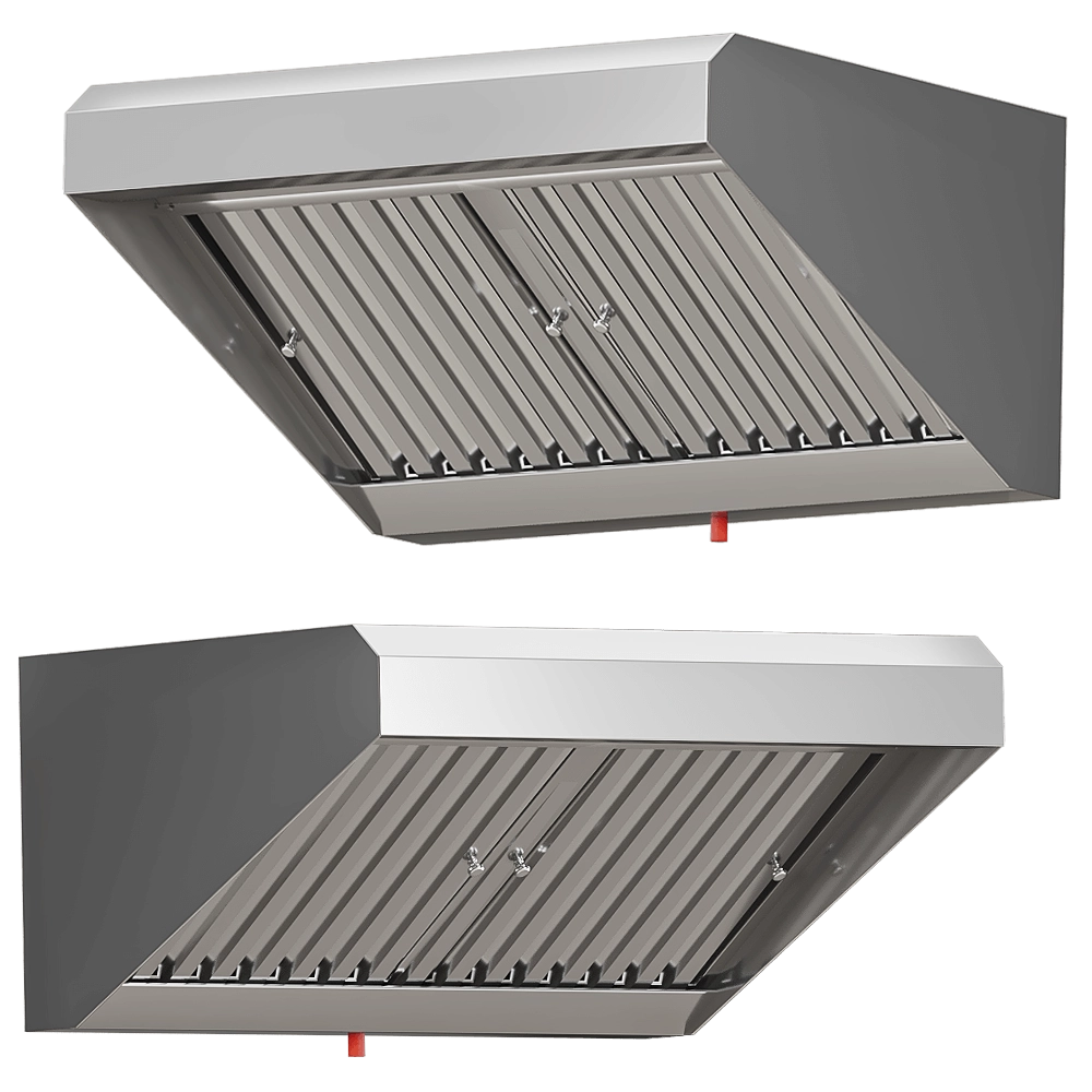 FINIST - Stainless steel exhaust hood ZVN04 05 3D Model