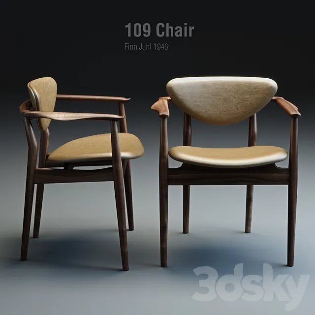 Finn Juhl 109 Chair 3DModel