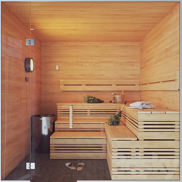 Finnish Sauna 3 3D Model