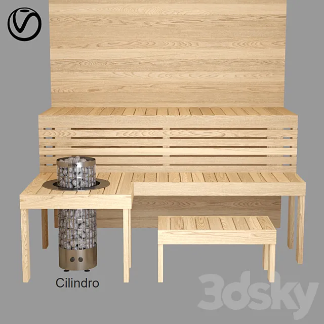 Finnish Sauna Harvia 3DModel