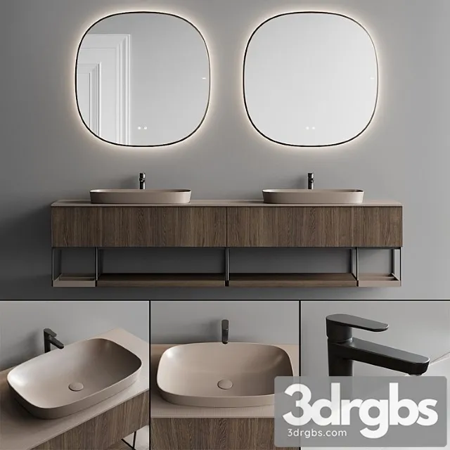 Fiora Sen Vanity Unit Set 2 3D Model Free