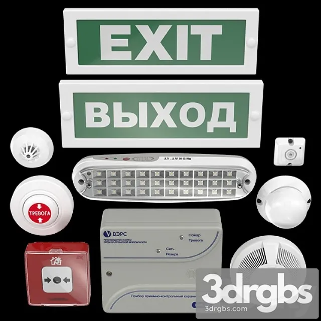 Fire alarm system 3D Model Download