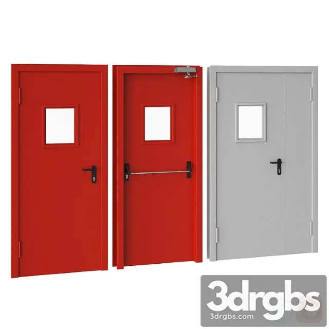 Fire door 3D Model Free