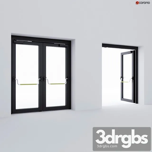 Fire door_2 3D Model Free