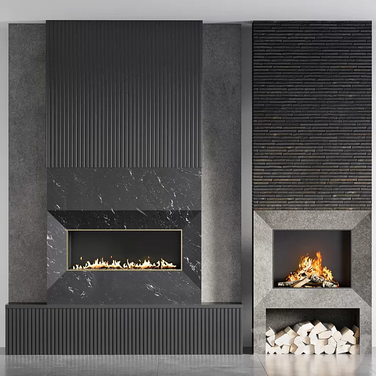 fire place 10 3D Model