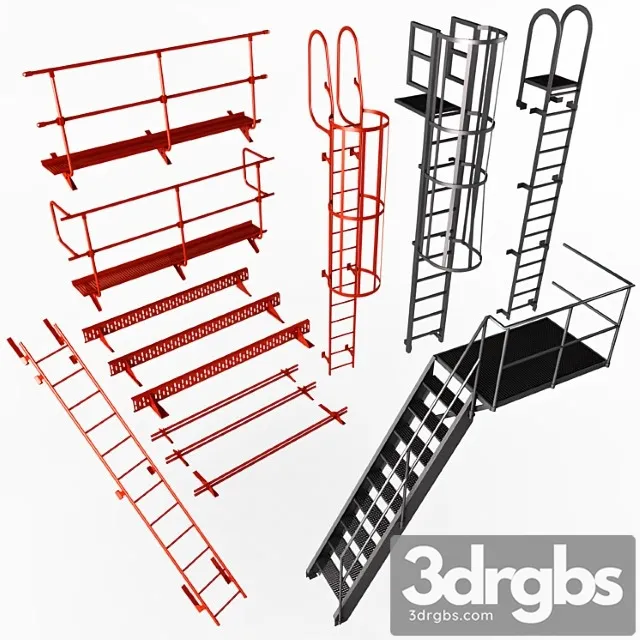 Fire Safety Elements 3D Model Free