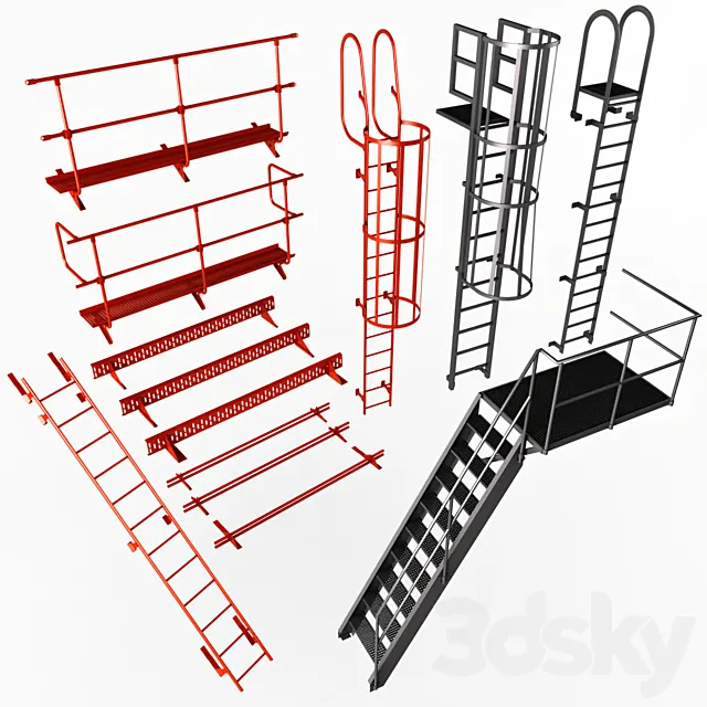 Fire Safety Elements _ Fire Safety Elements 3DModel