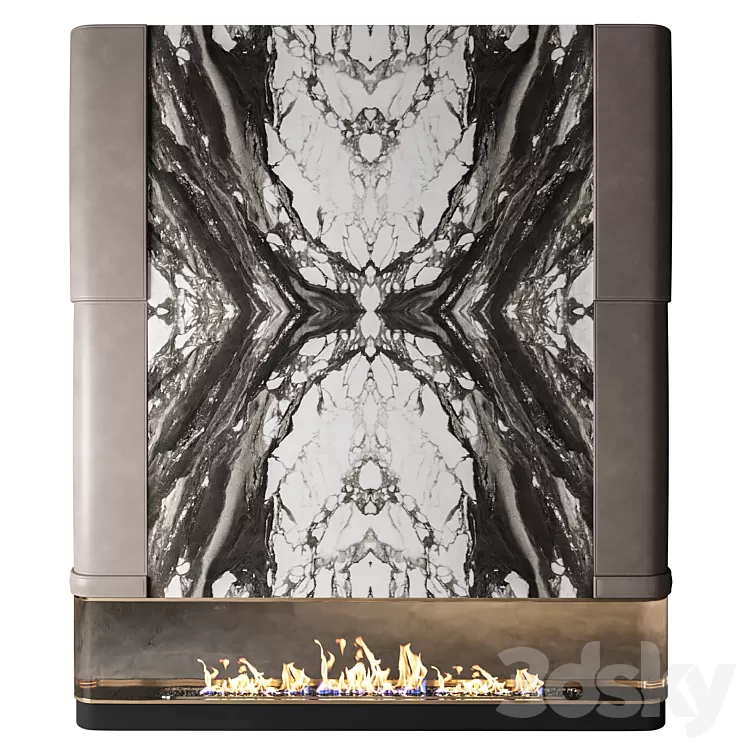 Fireplace 01 3D Model Free Download