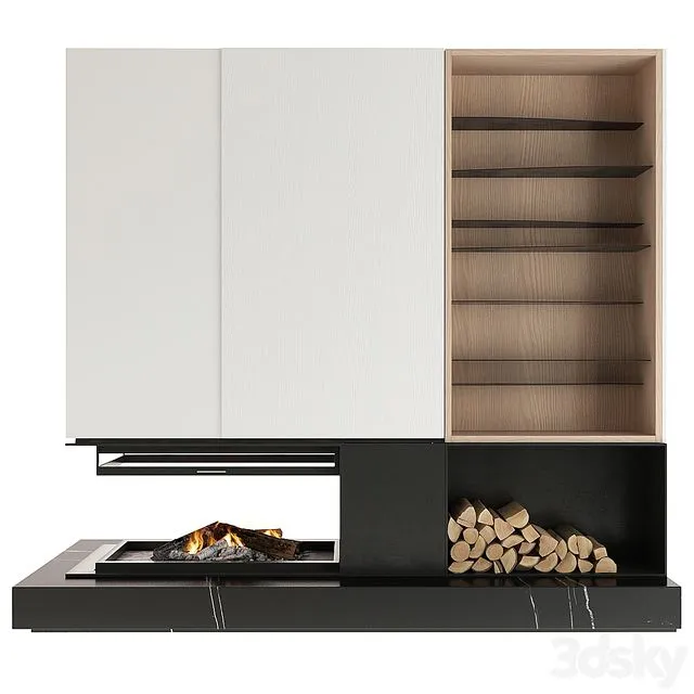 Fireplace 01 3D Model