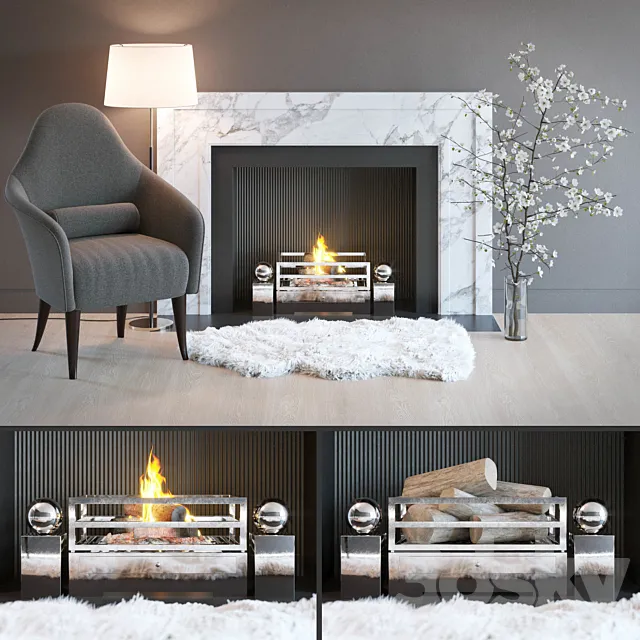 Fireplace 1 3D Model