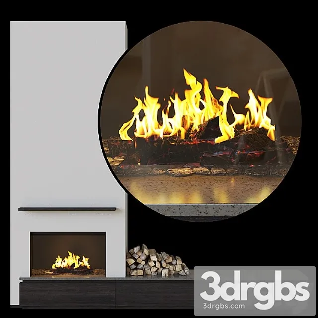 Fireplace 19 3D Model Free